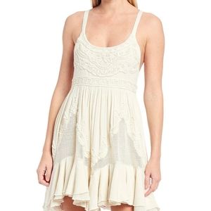 Free People Encrusted MINI SZ XS IVORY NEW WITH TA